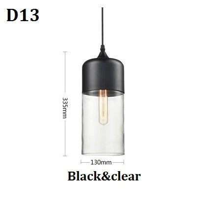 Jevaglo | Luxurious Pendant Light Made Of Glass And Wood