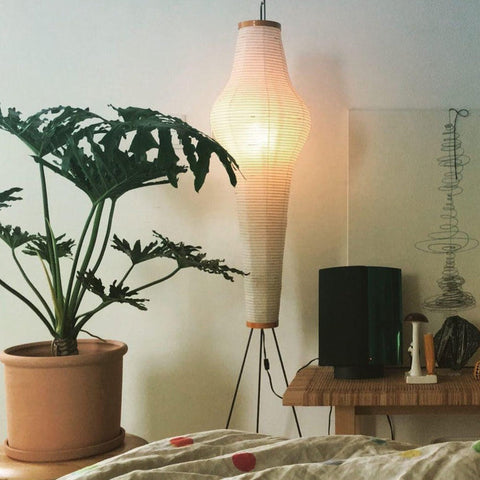 Rijstpapieren vloerlamp