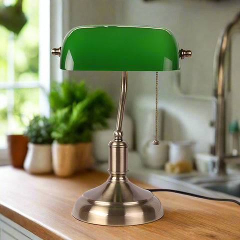 Europese stijl glazen tafellamp