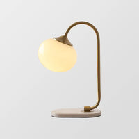 Marshmallow metalen glazen tafellamp