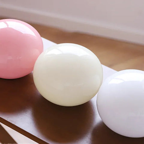 Marshmallow metalen glazen tafellamp