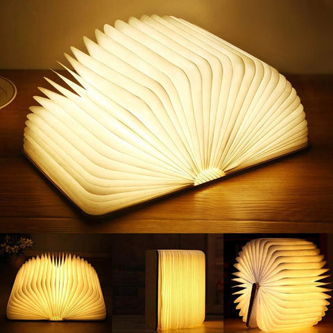 Betoverde boeklamp | Speelse LED-lamp | Oplaadbaar, gezellig decor voor boekenliefhebbers