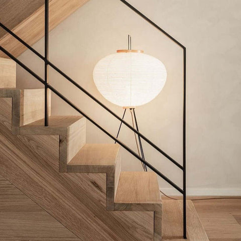 Rijstpapieren vloerlamp