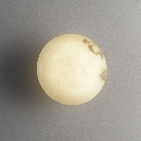 Elegante albasten ovale plafondlamp | Natuurlijk minimalistisch design
