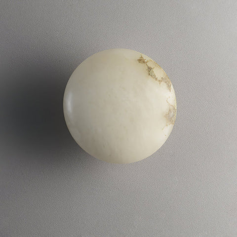 Elegante albasten ovale plafondlamp | Natuurlijk minimalistisch design
