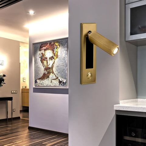 Ingebouwde nachtkastje wandlamp