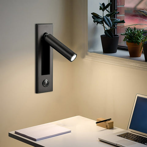 Ingebouwde nachtkastje wandlamp