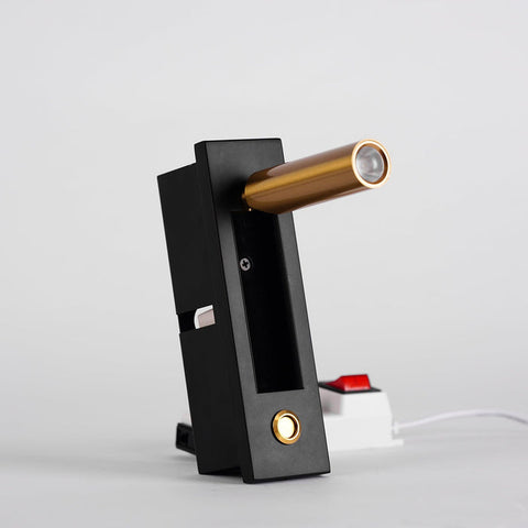 Ingebouwde nachtkastje wandlamp
