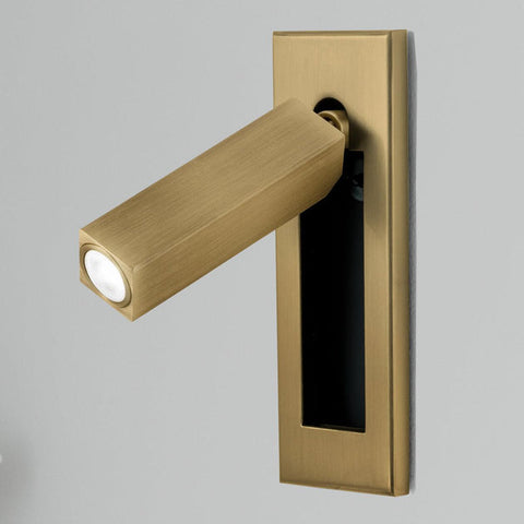Ingebouwde nachtkastje wandlamp