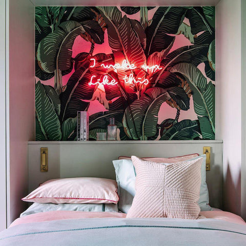 Ingebouwde nachtkastje wandlamp
