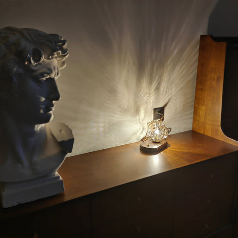 Tafellamp van ijssteenglas | Luxe LED-verlichting | Geavanceerd ontwerp voor woningdecoratie