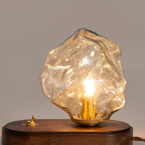 Tafellamp van ijssteenglas | Luxe LED-verlichting | Geavanceerd ontwerp voor woningdecoratie
