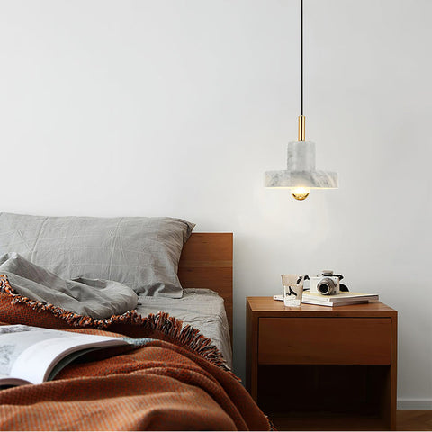 Marmeren Aura hanglamp | Elegant ontwerp geïnspireerd op de Taj Mahal | Verstelbare hoogte