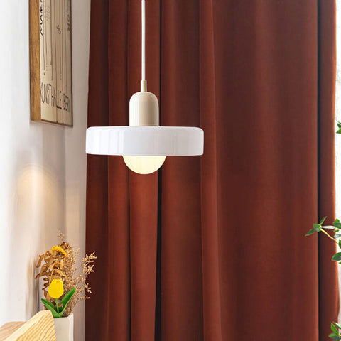 Bauhaus hanglamp in gekleurd glas