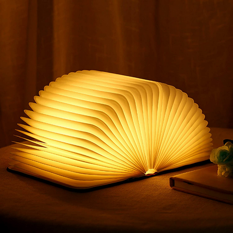 Betoverde boeklamp | Speelse LED-lamp | Oplaadbaar, gezellig decor voor boekenliefhebbers