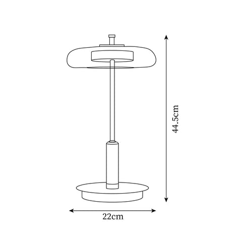 Ronaldo Tafellamp | Elegant Design met Warme LED-verlichting