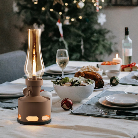 Vintage Led-lantaarn | USB-C oplaadbaar en nostalgische charme