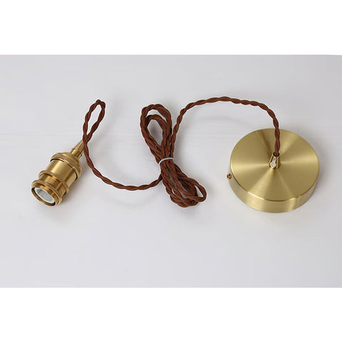 Vintage bruine glazen hanglamp