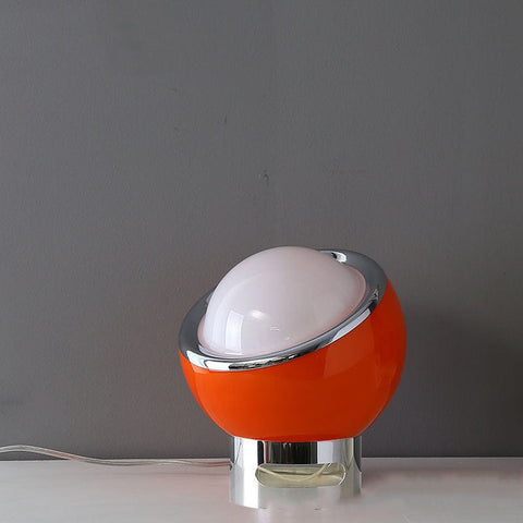 Franse Opaal Bauhaus Tafellamp | Minimalistisch Design | Elegante Glazen Kap voor Moderne Interieurs