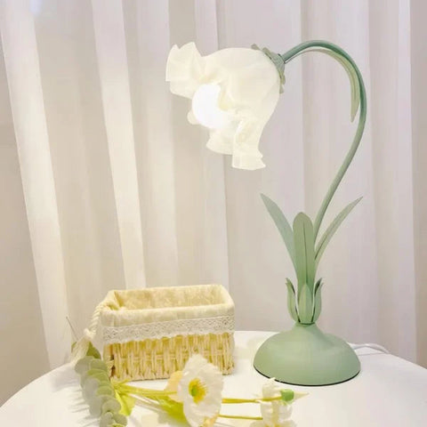 Vintage verstelbare bloemen tafellamp
